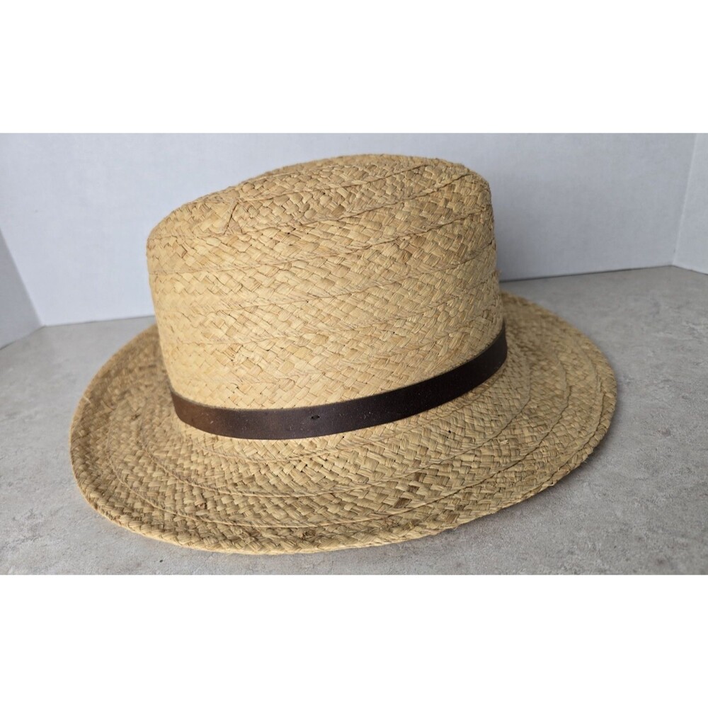 Stetson Gambler Seagrass Straw Hat Outdoorsman Natural Men's L/XL